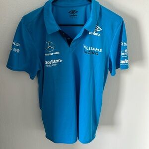 F1 Merch - Williams Racing Sky Blue Polo - Men’s Medium